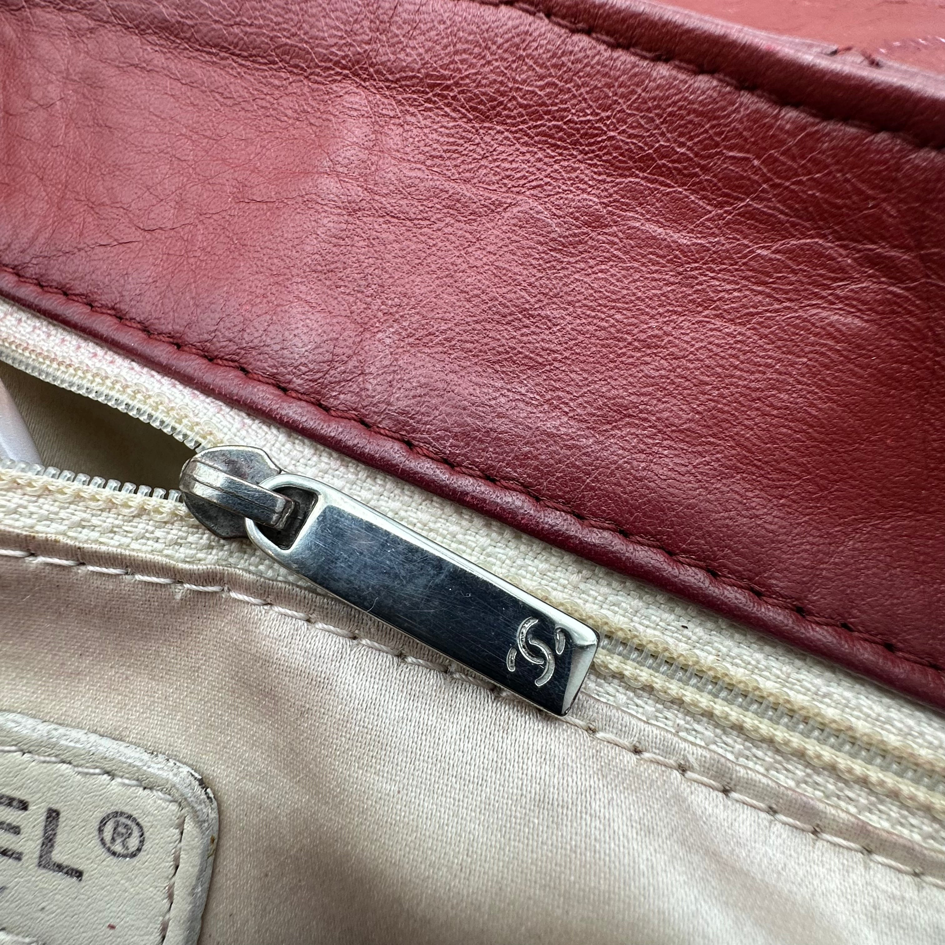 Chanel Red 2.55 Clutch Shoulder Bag