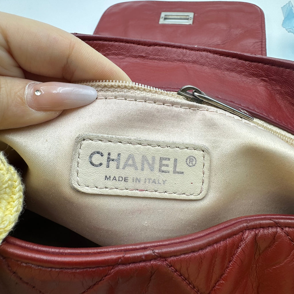 Chanel Red 2.55 Clutch Shoulder Bag