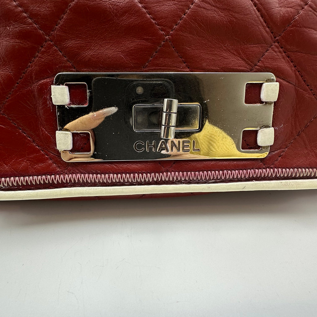 Chanel Red 2.55 Clutch Shoulder Bag