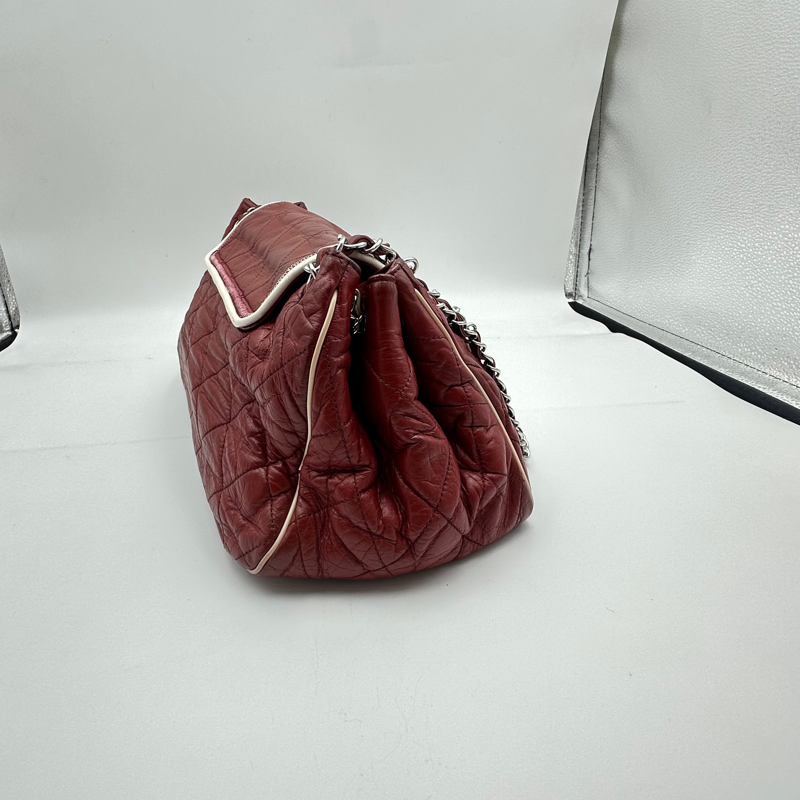 Chanel Red 2.55 Clutch Shoulder Bag