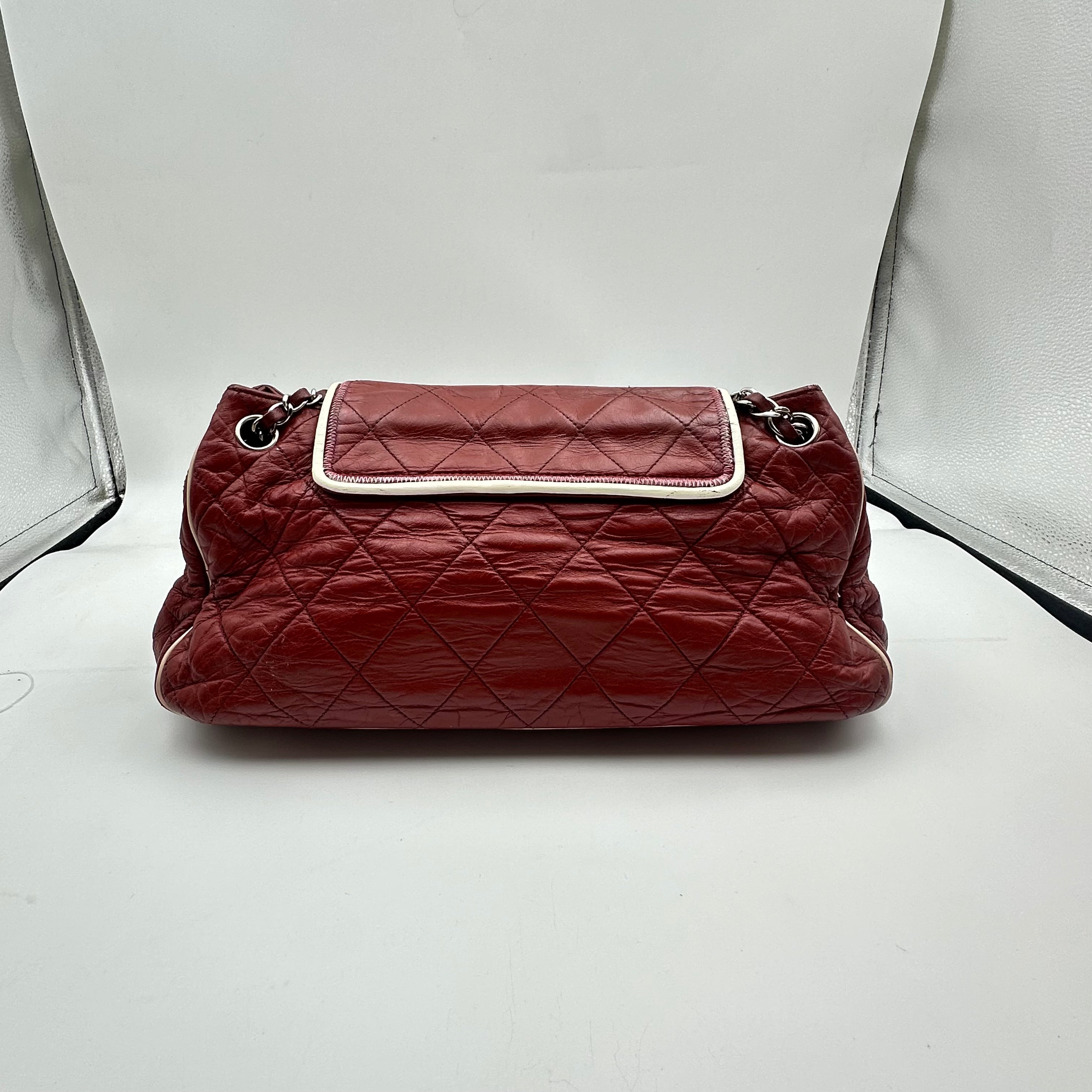 Chanel Red 2.55 Clutch Shoulder Bag
